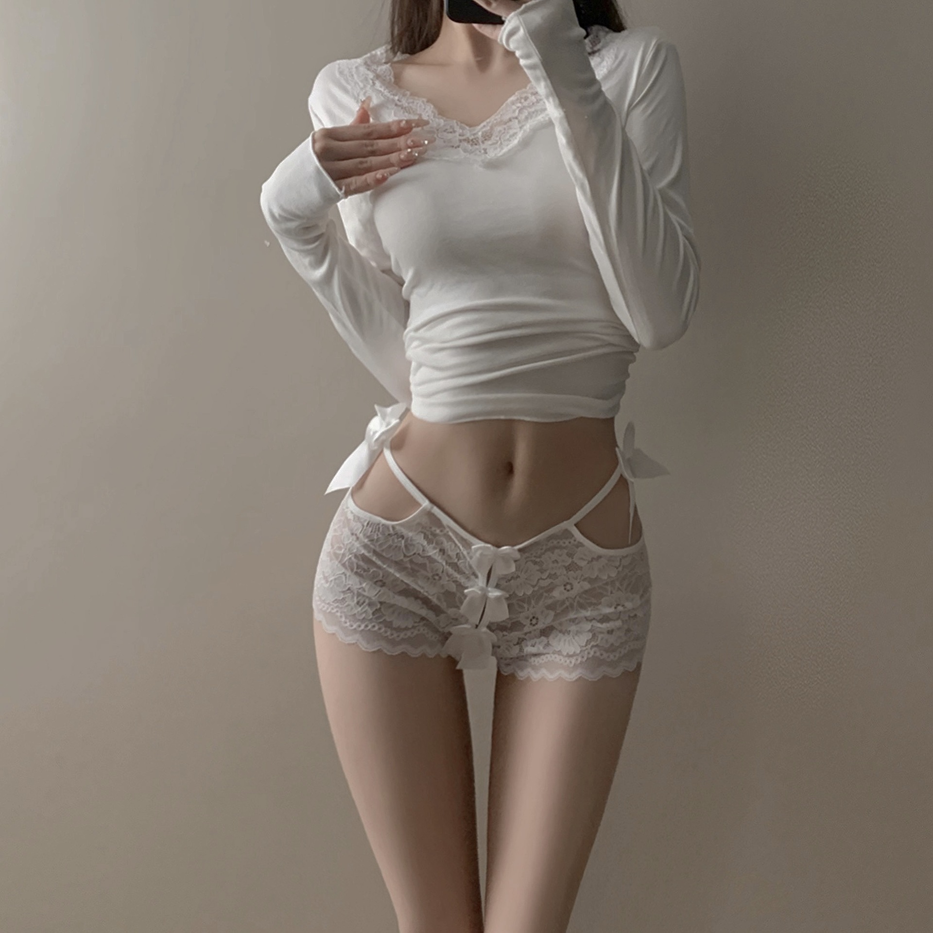 御辣捕手*新款日系性感風蕾絲內褲女時尚誘惑鏤空蜜臀女士三角褲