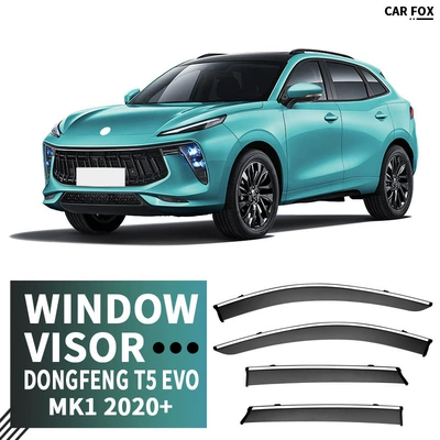 Rain shield — Visor - standard-packaging-without-logo-fengxing-t5-evo-mk1-2020-without-window-trim-pc-with-bright-strip-rain-shield
