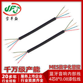 4芯8*0.08PVC漆包线 OD1.2蓝牙音箱连接线 TPE材质台灯多芯漆包线