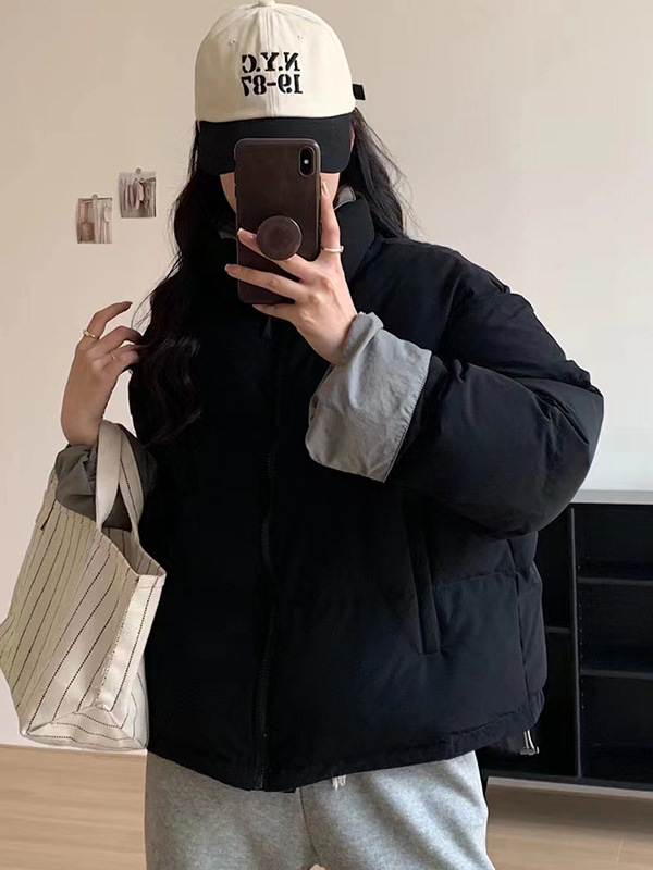 Winter fashionable velvet down jacket