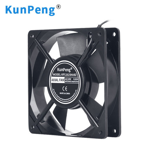 Factory customized 120*120*25mm LED display 12cm fan 220v 12025 ball cooling fan