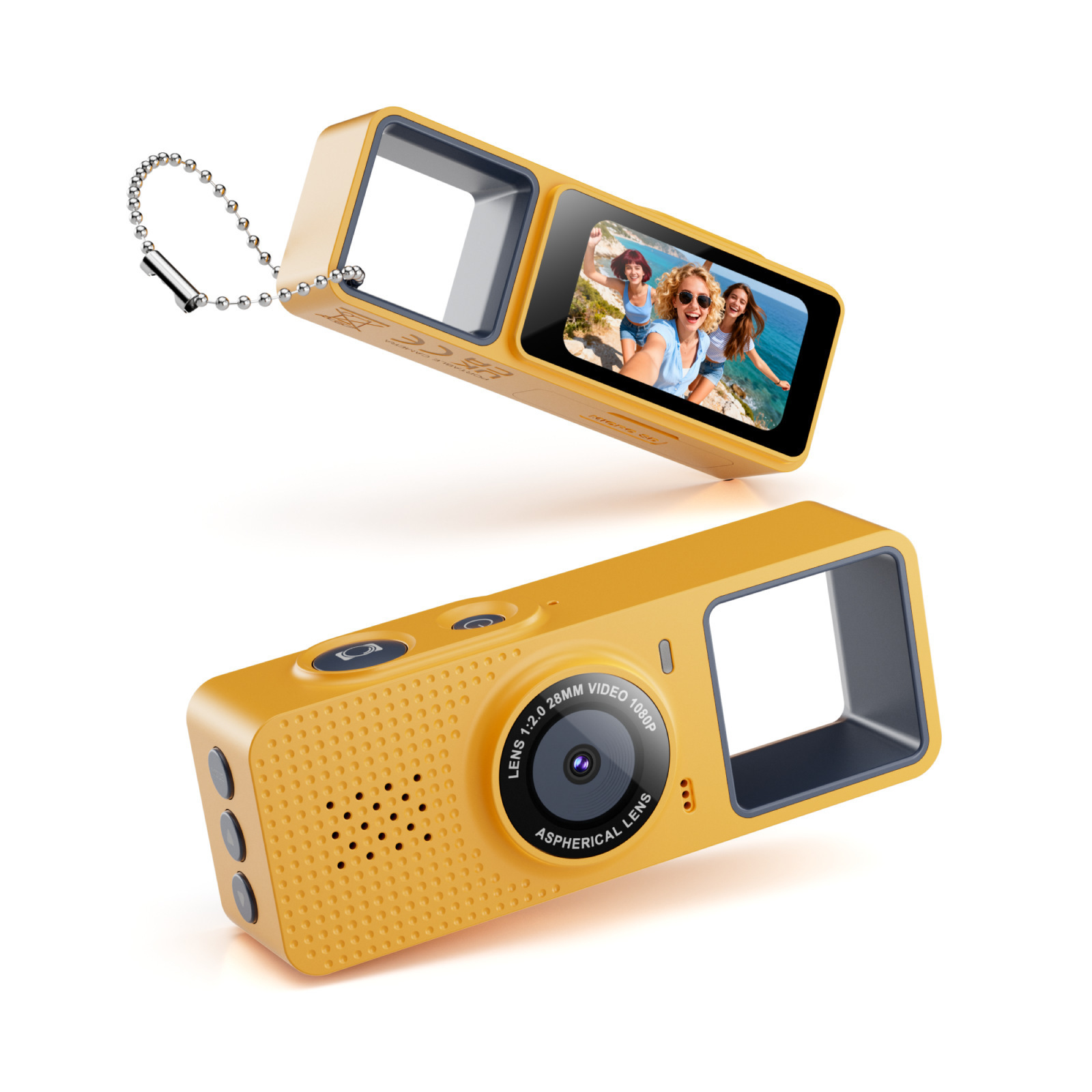 Mini Cámara de Pulgar Deportiva para Niños G22 de ABS con Video y Filtros