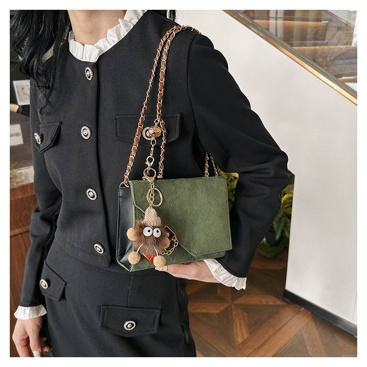 2024 Spring New Trendy Women's Texture Leisure Personality Small Square Single Shoulder Crossbody Bag_voghion.com