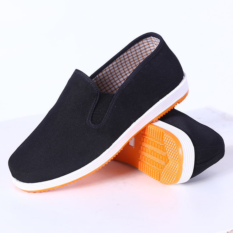 Zapatos DE TRABAJO negros para hombres viejos de Beijing zapatos de tela de trabajo zapatos de trabajo para hombres zapatos casuales resistentes al desgaste zapatos de tela zapatos de conductor antideslizantes resistentes al desgaste