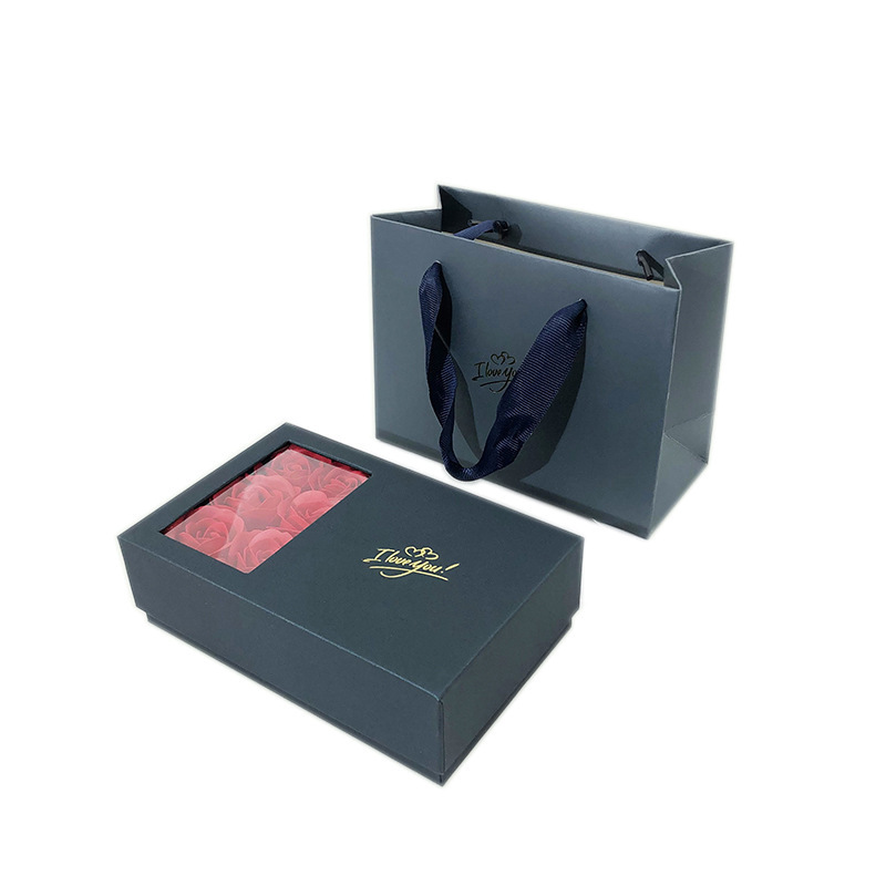 Caja de regalo de joyería de rosas de alta calidad, caja de collares, caja de pulseras, caja de anillos, caja de dulces de boda