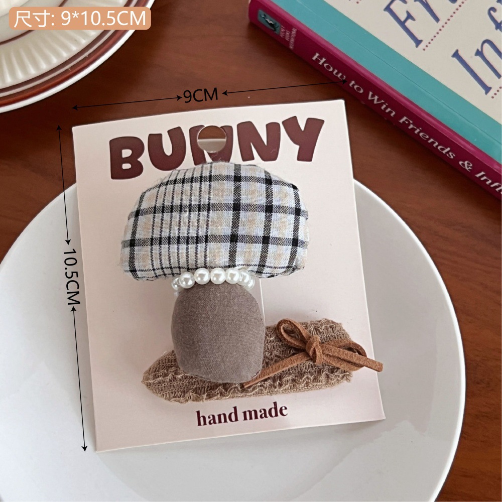 Coreano retro tela broche broche broche de cabello de niña corazón dulce lindo broche de frangeo al por mayor