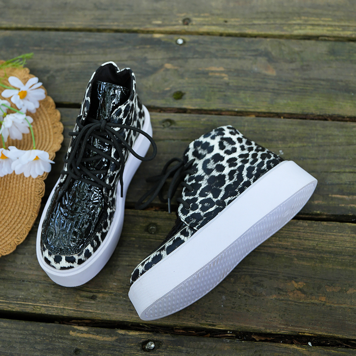 Scarpe casual da donna con lacci per autunno e inverno comode_voghion.com