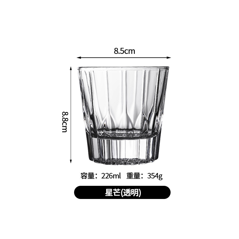 Copa de luz estrella transparente