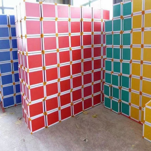 Primary and Secondary School Colorful Music Stool Stage Chorus Hexahedron Stool Classroom Factory Wholesale Support Custom-Made