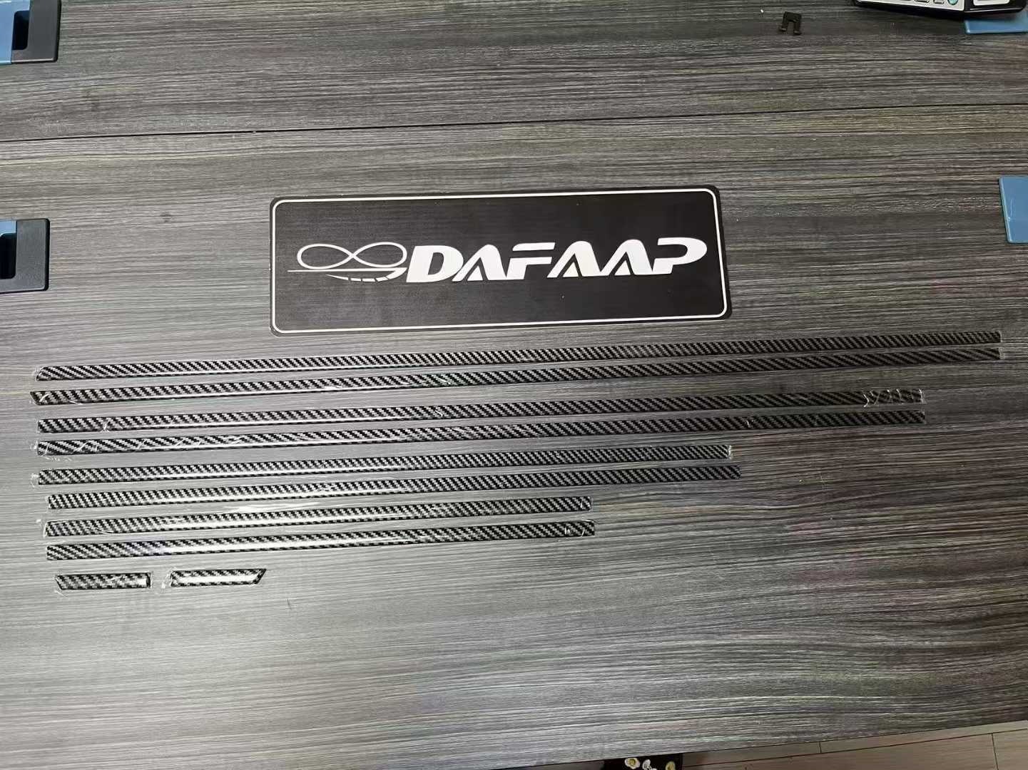 Manufacturer's New Model Suitable for Mercedes G-Class Modification, Glossy Black Carbon Fiber Body Waistline Trim Strips, Decorative Strips, Wholesale in Stock