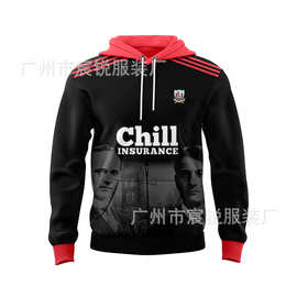 欧美运动大码卫衣男软木橄榄球服连帽衫跨境男装上衣