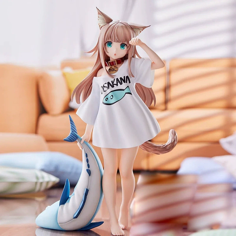 Standing incense Douyan Powder Hand -to -hand the original anime two -dimensional beautiful girl cat maiden desktop decorative day drill chassis model is domestic