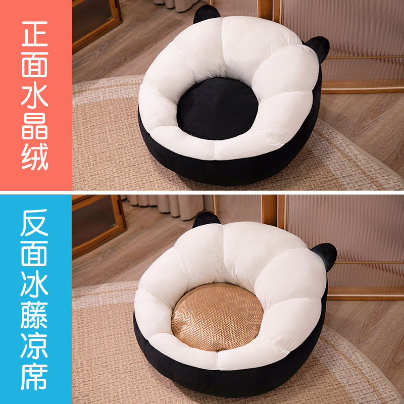 Dibujos animados de doble cara Four Seasons futon cojín hogar antideslizante ronda sentado Pier dormitorio tatami perezoso sofá piso Butt pad