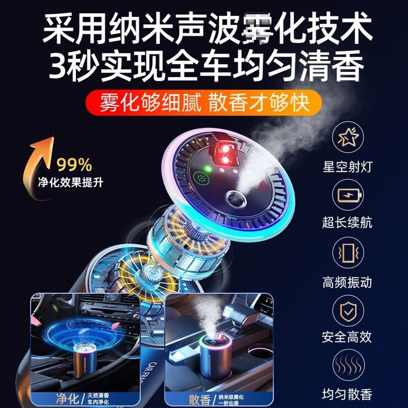 车载香薰车内汽车满天星香薰机香水自动喷香喷雾智能星空持久高档|undefined