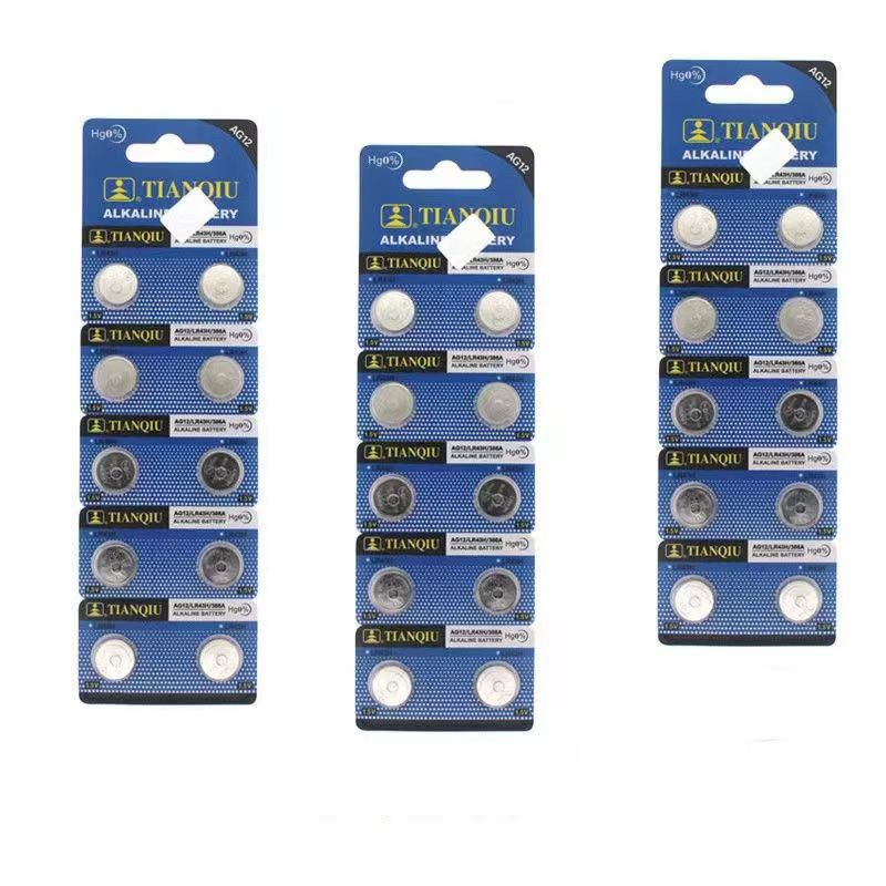 天球 纽扣电子电池AG12 LR43 386 SR43 186 LR1142 遥控器温度计