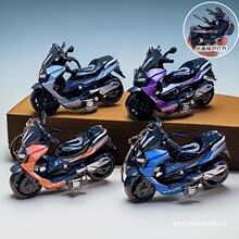 创意合金摩托车小礼品机车仿真回弹赛车挂件儿童玩具摆件钥匙扣