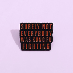 速賣通跨境新品 創意個性字母合金烤漆胸針 趣味百搭英文句子徽章