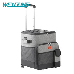 Factory direct sales thickened Oxford cloth insulated box waterproof tugboat insulated bag takeaway fresh-keeping trolley box picnic bag