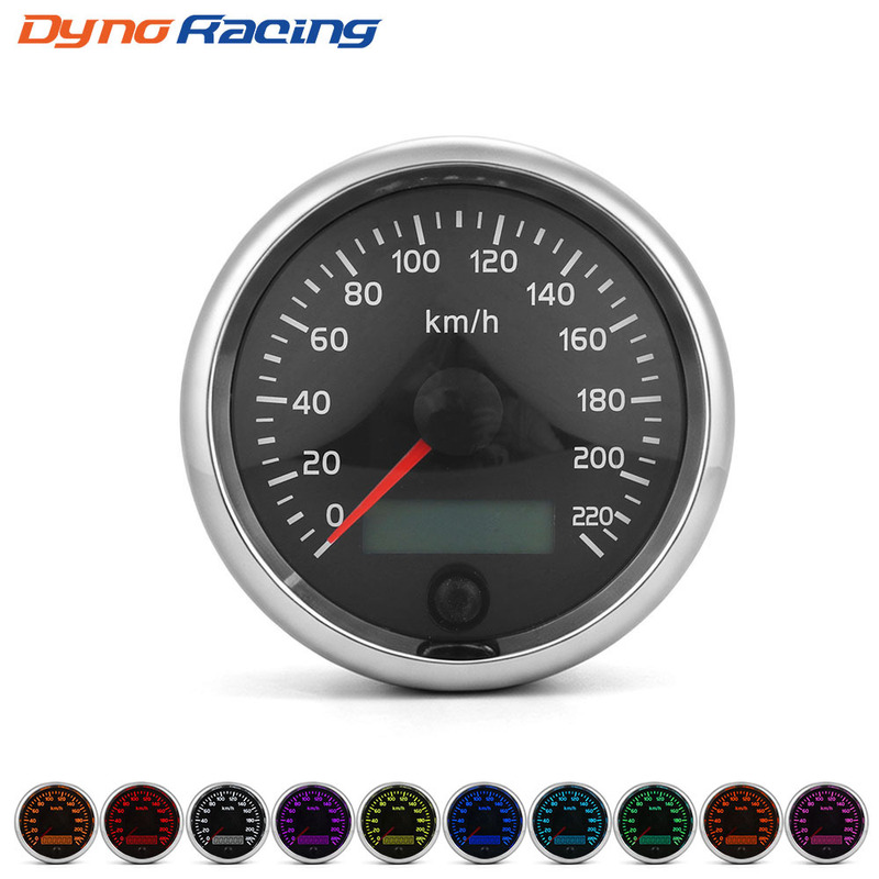 Car modification 85mm speedometer odometer two-in-one LCD instrument car speedometer 220 km/h Car modification 85mm speedometer odometer two-in-one LCD instrument car speedometer 220 km/h