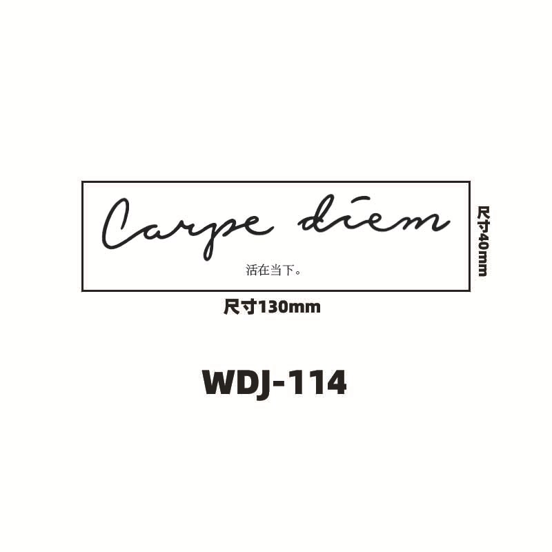 Jugo de hierbas pegatinas de tatuaje letras inglesas pegatinas de tatuaje de clavícula de la mano de espalda alta sensación impermeable a prueba de sudor semipermanente