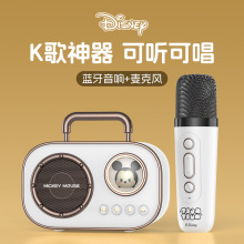迪士尼儿童麦克风蓝牙家用话筒音响大音量便携式生日礼物唱歌玩具