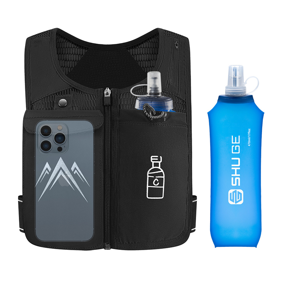 Chaleco reflectante personalizable para correr, bolsa de pecho para teléfono móvil para deportes al aire libre, montañismo y ciclismo, mochila ajustada para hombres y mujeres