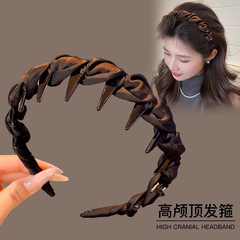 2025年新作女性用高頭頂カチューシャ、夏の日常着用カチューシャ、洗顔専用ヘアピン、ヘアバンドヘッドギア