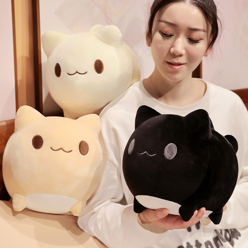 Dibujos Animados lindo fishttail gato muñeca dormir almohada chica ragdoll juguete muñeca almohada regalo