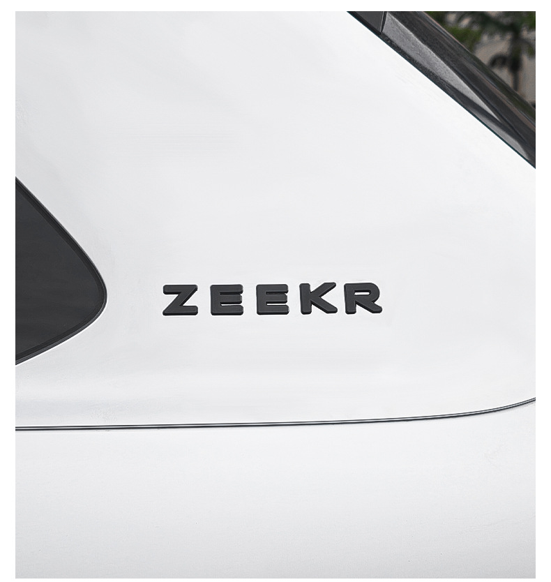 Suitable for Zeekr 8X Front and Rear Logo Blackening Coverings, Automotive Metal Installation Accessories, Non-Destructive Installation of Car Logos