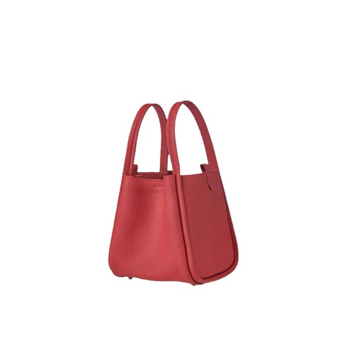 songmont medium small new lock vegetable basket series cowhide large capacity commuter portable bucket bag women's bag