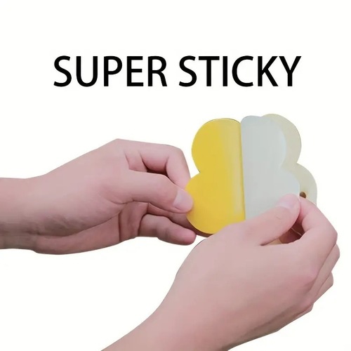 1 piece of butterfly sticky trap, sunflower sticky trap, double-sided floral-shaped irregular sticky trap, sticky insect board, insect trap, yellow board