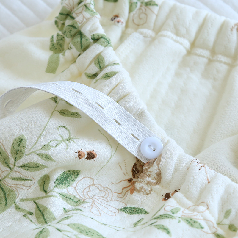 厚い月子服純綿哺乳秋冬パジャマ産後妊婦冬のサンドイッチ空気綿授乳産婦国風