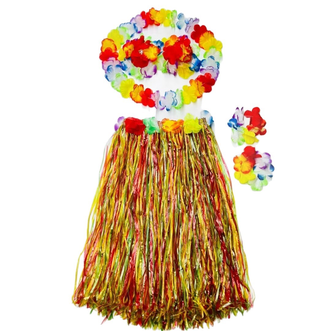 Ventas transfronterizas hot hawaiana Hula Set de guirlandas de colores Hula Party Cosplay Ropa