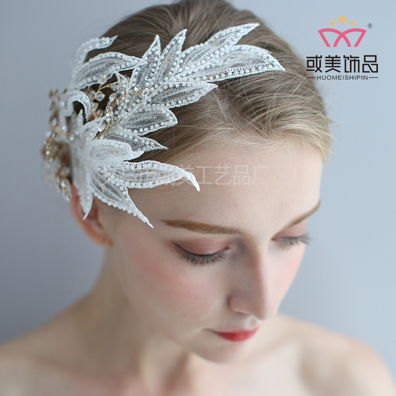 国境を越えた人気のブライダルヘッドドレスロリータレースヘッドバンドヘアアクセサリーイン手作りウェディングアクセサリードレスアクセサリー