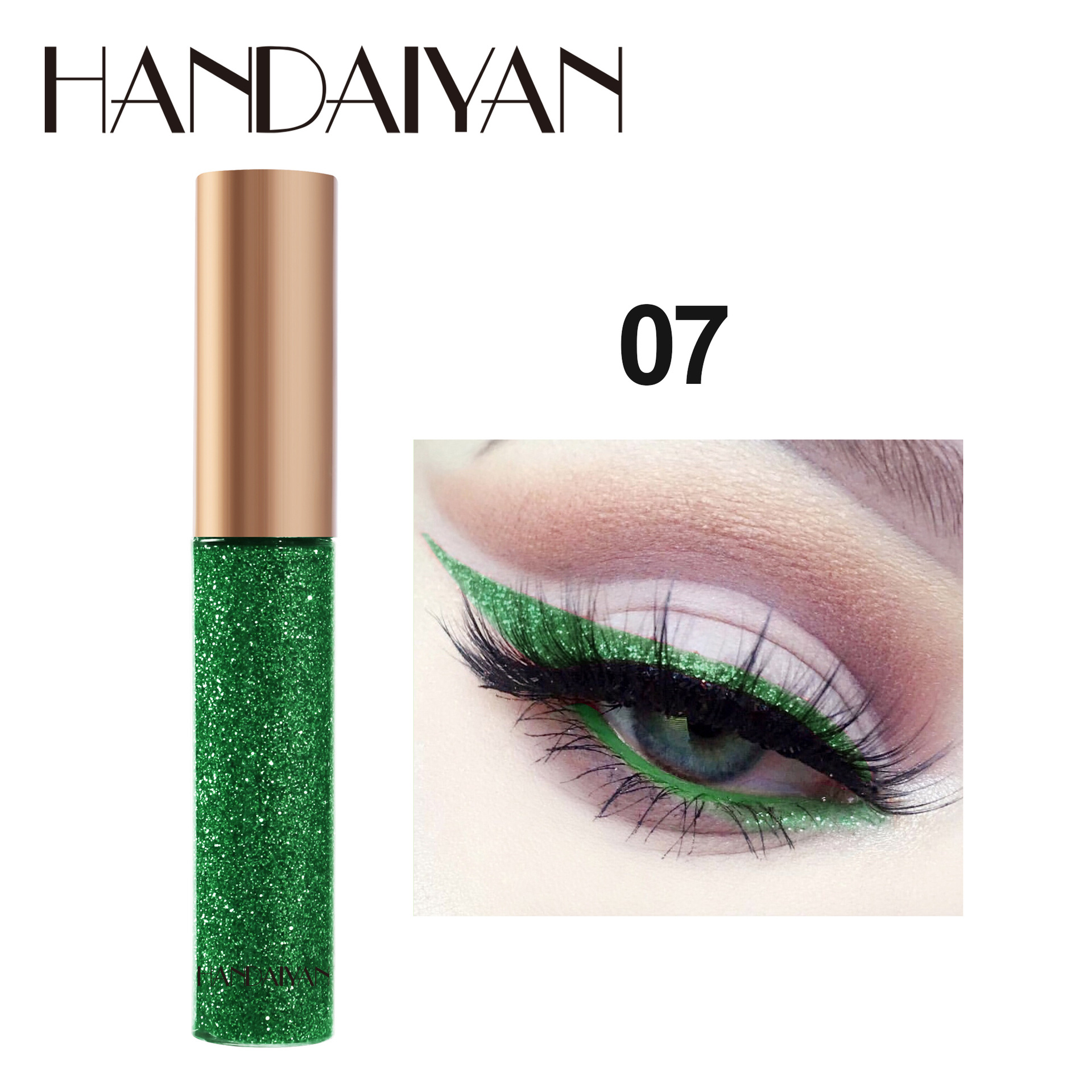 Sombra de ojos transfronteriza HANDAIYAN escenario espectáculo de maquillaje de discoteca, sombra de ojos brillante brillante brillante brillante