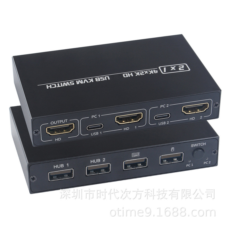 Cross-Border HDMI Kvm Switcher Two-In-One Out 2-Port USB Keyboard and Mouse Printer Shared 4K@30Hz Cross-Border HDMI Kvm Switcher Two-In-One Out 2-Port USB Keyboard and Mouse Printer Shared 4K@30Hz