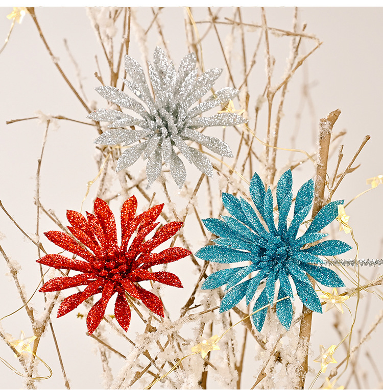 New Product Christmas Decoration Christmas Tree Decoration Christmas Simulation Flower display picture 3