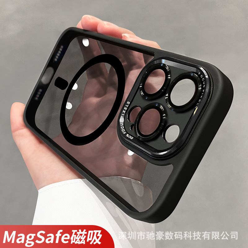 Suitable for iPhone 17 Transparent Magnetic Phone Case, Apple 16 Eagle Eye Metal Lens, 15 Precision Hole Anti-Drop Pc Case, 14 Suitable for iPhone 17 Transparent Magnetic Phone Case, Apple 16 Eagle Eye Metal Lens, 15 Precision Hole Anti-Drop Pc Case, 14