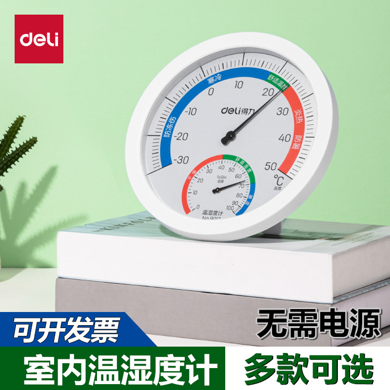Medidor de temperatura y humedad de pantalla grande 9015/9016, mesa interior, montado en la pared, oficina en casa de alta precisión
