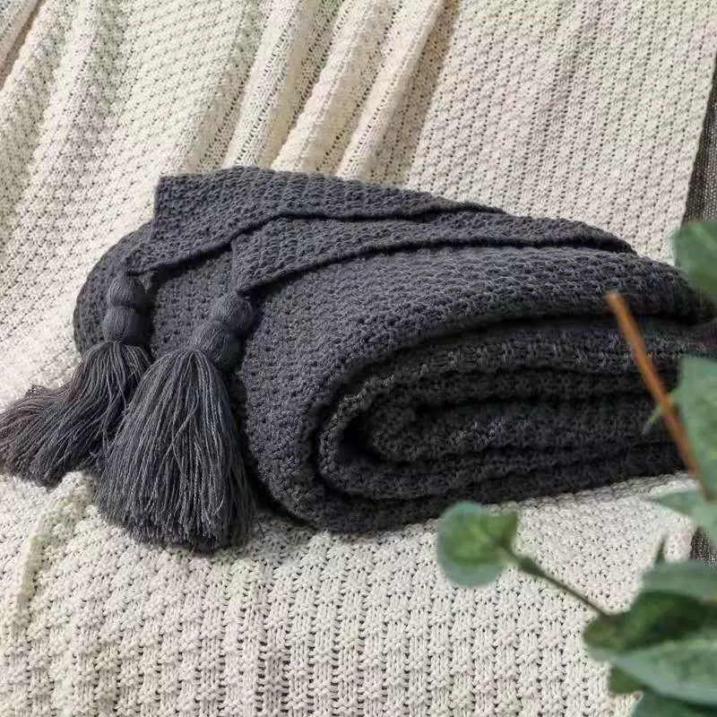 Sofa, knitted duvet for leisure, Nordic style