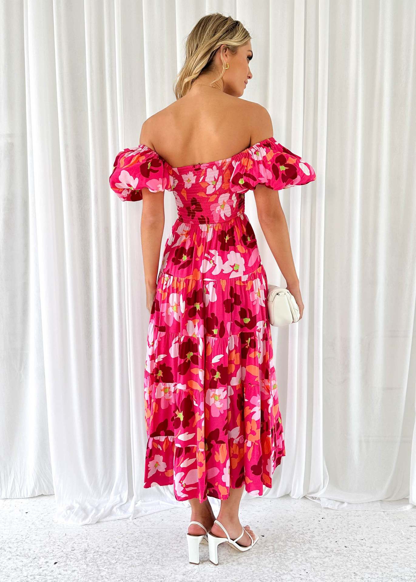 301g Weight Maxi Long Dress Dress Length Type Short Sleeve Sleeve Length Regular Dress Dresses Type Puff Sleeve Sleeve Type Polyester Fabric Type Mid Waist Waist Line Travel, Daily Occasion Boat Neck Neckline Regular Fit Fit Type Flower Pattern Summer, Spring Season Women's Gender Elegant, Classic Style Style Wholesale Women's Elegant Classic Style Flower Travel Daily Boat Neck Short Sleeve Regular Dress 19