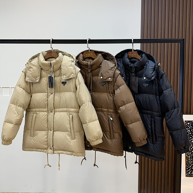 PDの新型ベルトダウンジャケットはカレー色の女性の中の長いタイプのウエストコートのパン服を脱ぐことができます。|undefined