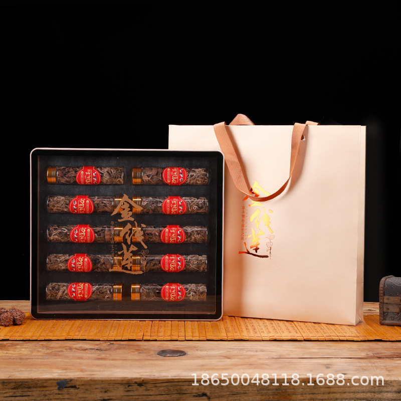 福建南靖金线莲干品礼盒装 整株50g林下种植金线莲养生茶一件代发