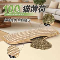 跨境猫薄荷抱枕自嗨解闷宠物玩具剑麻猫抓垫猫咪耐抓耐咬宠物用品