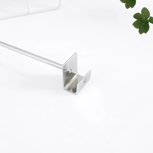 Square tube hook merchant supermarket convenience store snack sock display hook card slot cross bar stainless steel beam hook metal