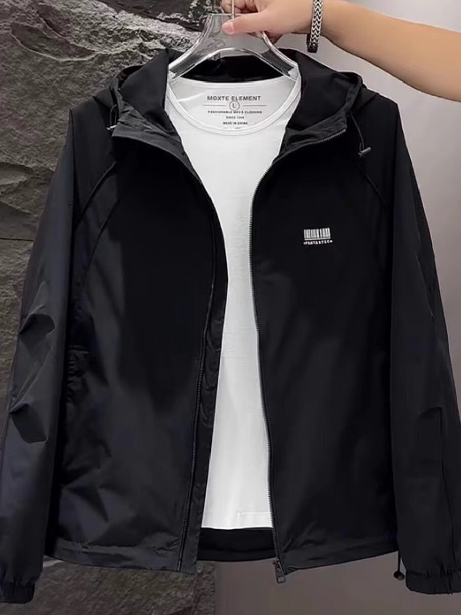 Chaqueta de hombre de todo fósforo, red de primavera y otoño, rojo, guapo, nueva chaqueta casual con cuello alto, tendencia, blusa de primavera