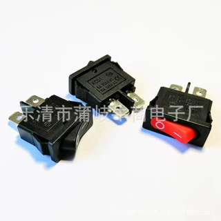 工厂直销KCD1-110船型翘板开关薄扁型两脚2档9.5*21带线银触点10A