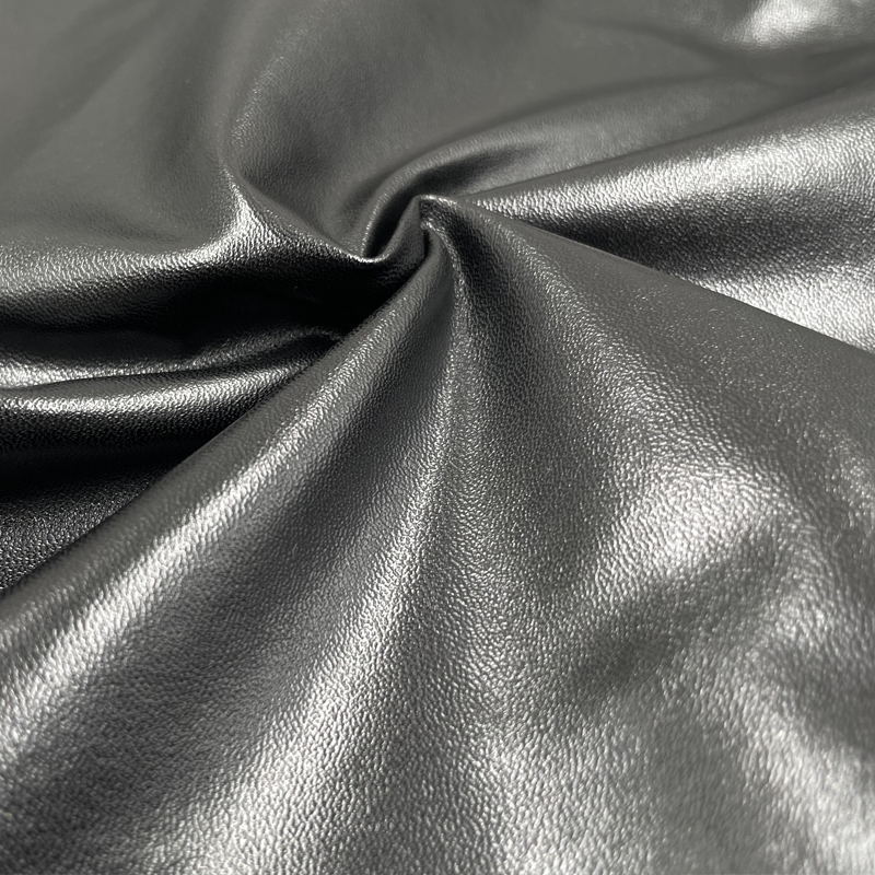 Semi-Pu251 Napa Pattern De-43 Door Width 8kg Face Elastic 0.5mm Artificial Leather Clothing Cushion Cover Fabric in Stock