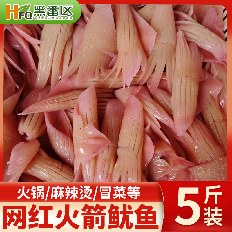 火箭鱿鱼生鲜商用铁板烧鱿鱼新鲜冷冻深海生批发火锅食材水发鱿鱼