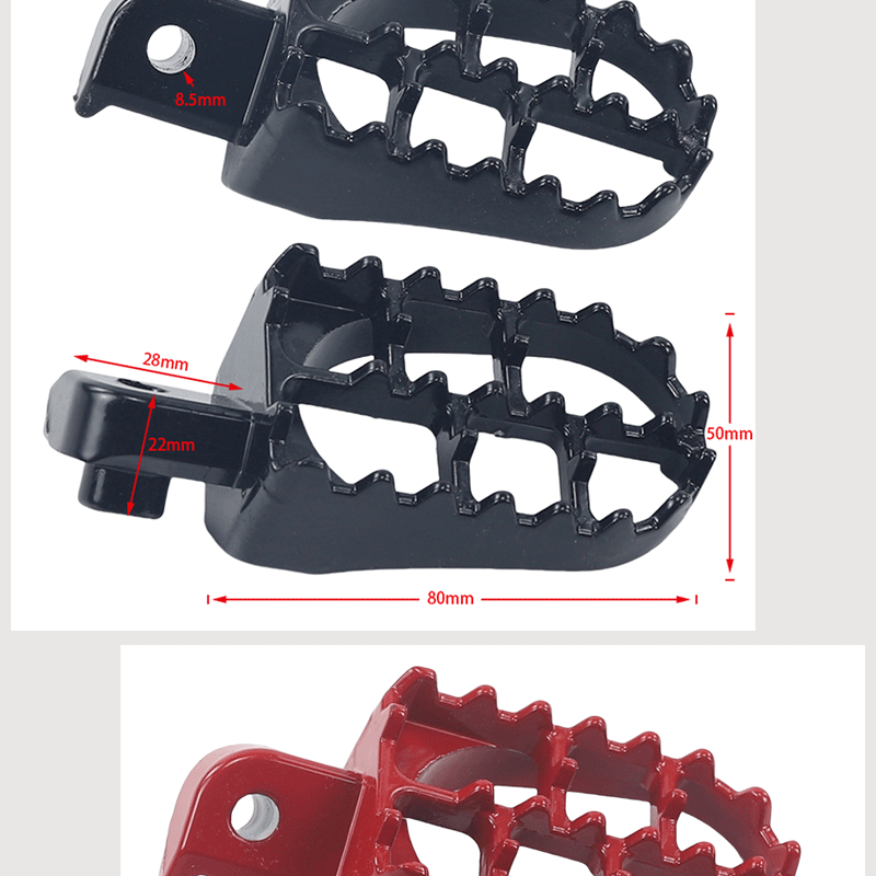 Off-Road Motorcycle Modification Parts, Aluminum Footrests for Small and Medium-Sized Racing Bikes, Crf Little Flying Eagle Pedals, Front Footrests
